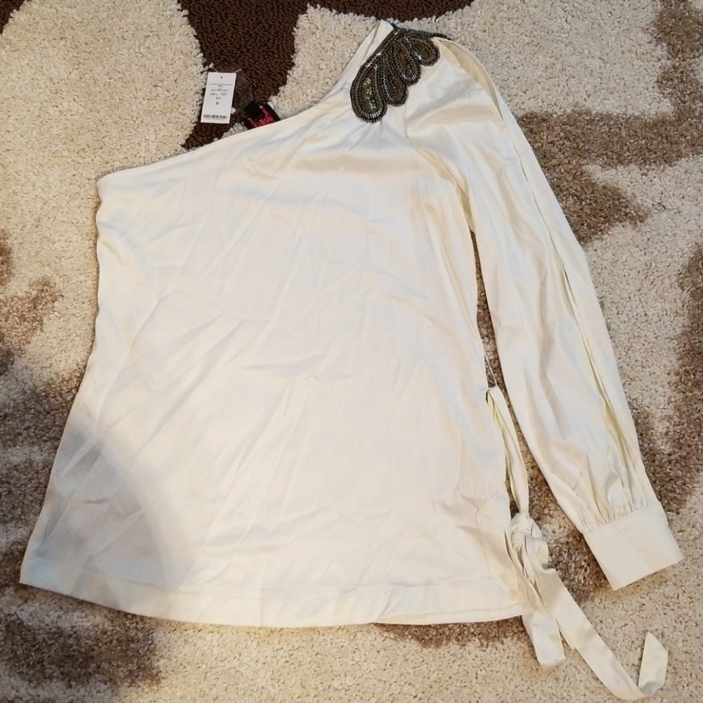 Brand New 100% Authenic Bebe One Shoulder Blouse